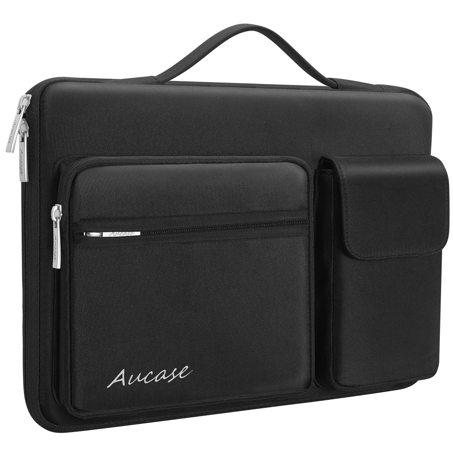 Custodia per laptop da 14" con manico e 3 tasche, custodia protettiva impermeabile per MacBook Pro 15,3'' M2 M3/HP/LENOVO/ACER/ASUS/DELL Chromebook Matebook 14