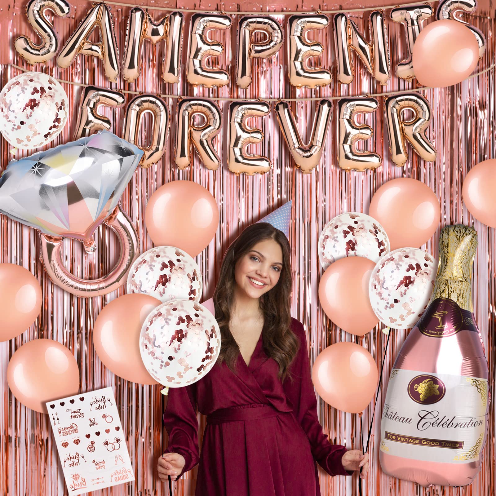 Buy TMCCE Bachelorette Party Decorations Rose Gold Bridal Shower