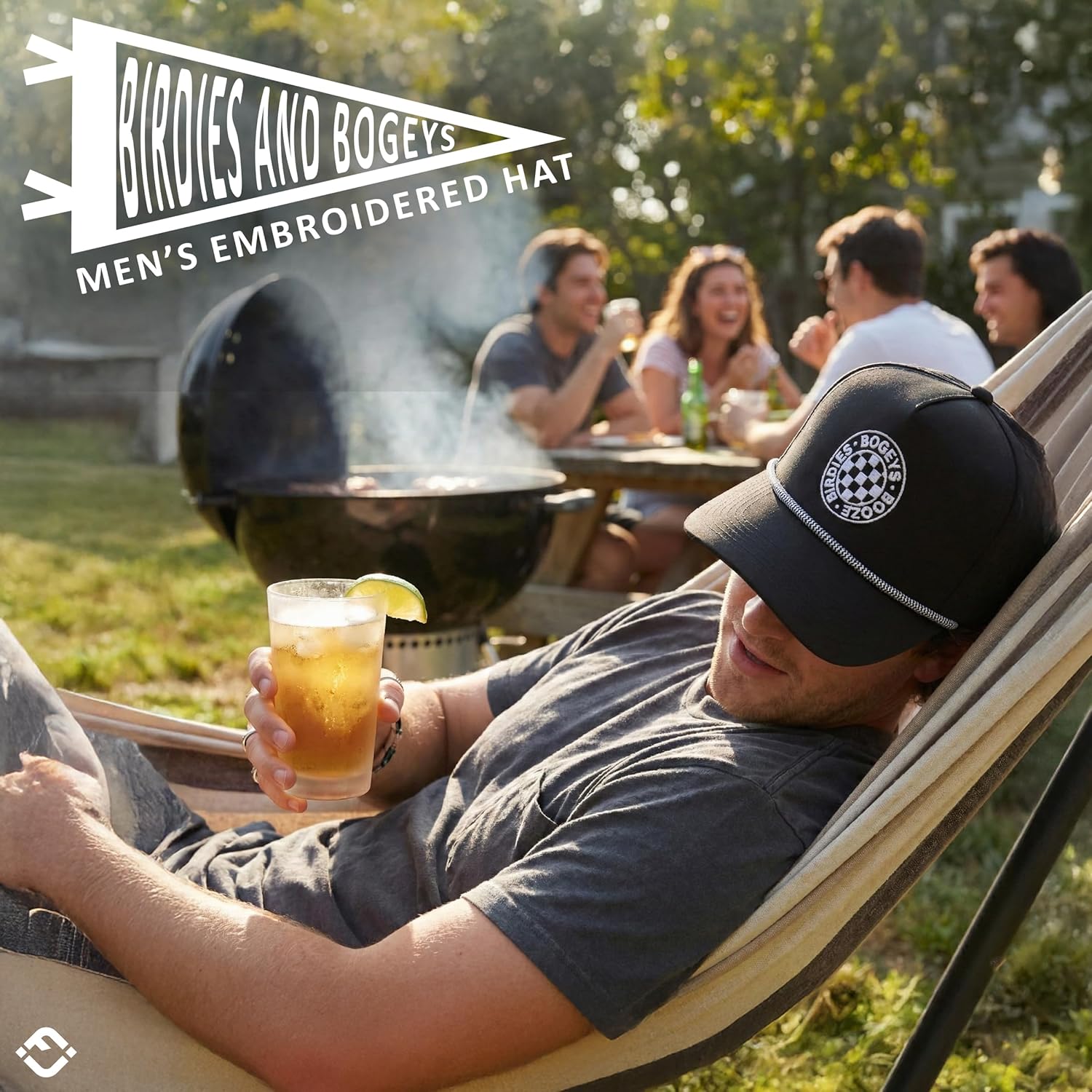 Funky Junque Funny Trucker Hat for Men - Trendy Rope Cap with Upside-Down Sayings, Lightweight Golf Hats Snapback - Image 2