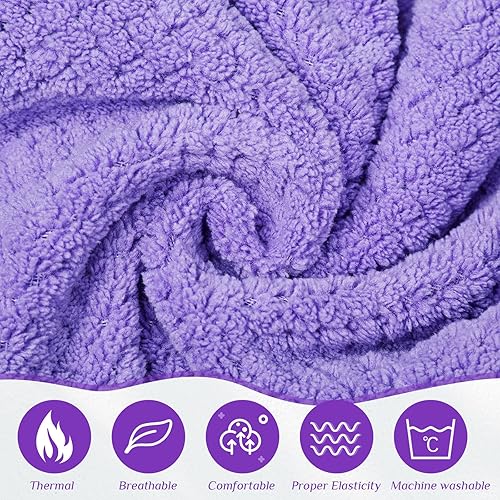 Miniatura 3 de 4 toallas envolventes para mujer, bata de spa con cierre ajustable, parte superior elástica, envoltura ligera para baño y ducha