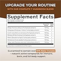Vista 27 de Naturealm Polvo de hongo de melena de león – Apoyo cerebral orgánico para la claridad mental de la memoria de enfoque – Función cognitiva sin OMG