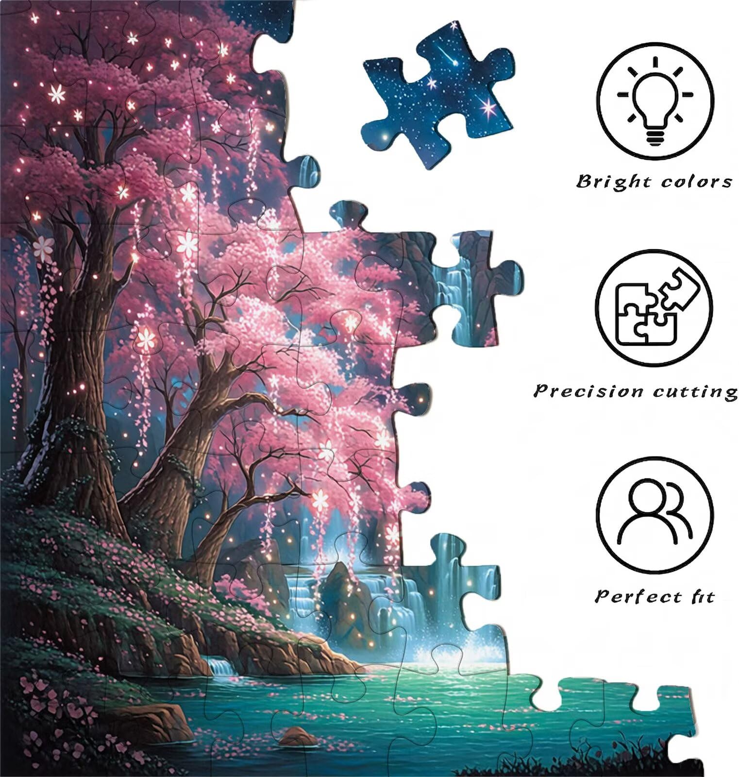 Puzzle 3000 elementów, drewniane puzzle dla dorosłych – Impossible Puzzle 122 x 81 cm, niffy thinking game and think dla kobiet i mężczyzn, gra rodzinna na wieczory z grami, prezent dla kobiet, Dream