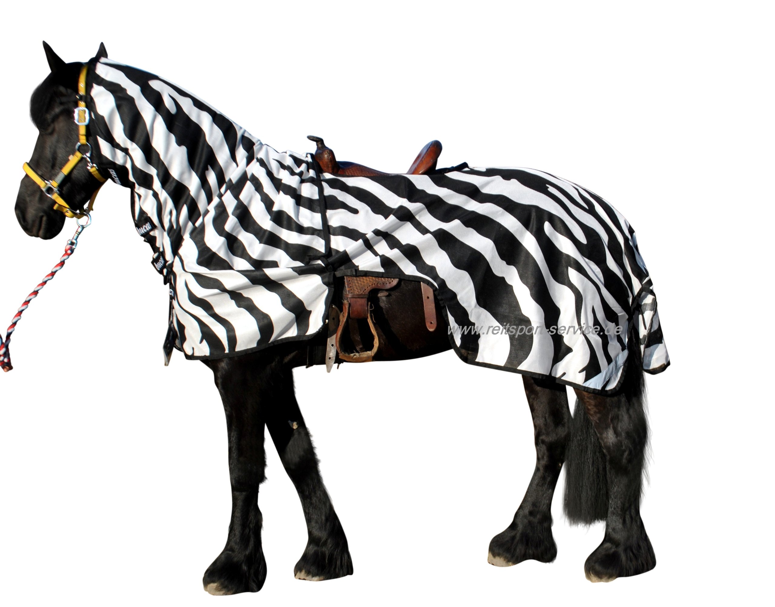 Bucas Buzz-Off Zebra Riding taille M stoppe les insectes sous la selle - 8