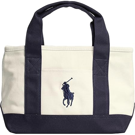 Amazon Ralph Lauren ラルフローレン レディース メンズ スクールトート スモール トートバッグ Polo Ralph Lauren ポロラルフローレン トートバッグ