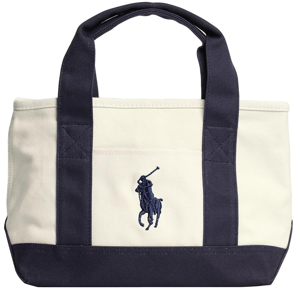 未使用】ラルフローレンPolo School Tote SM ネイビー/レッド