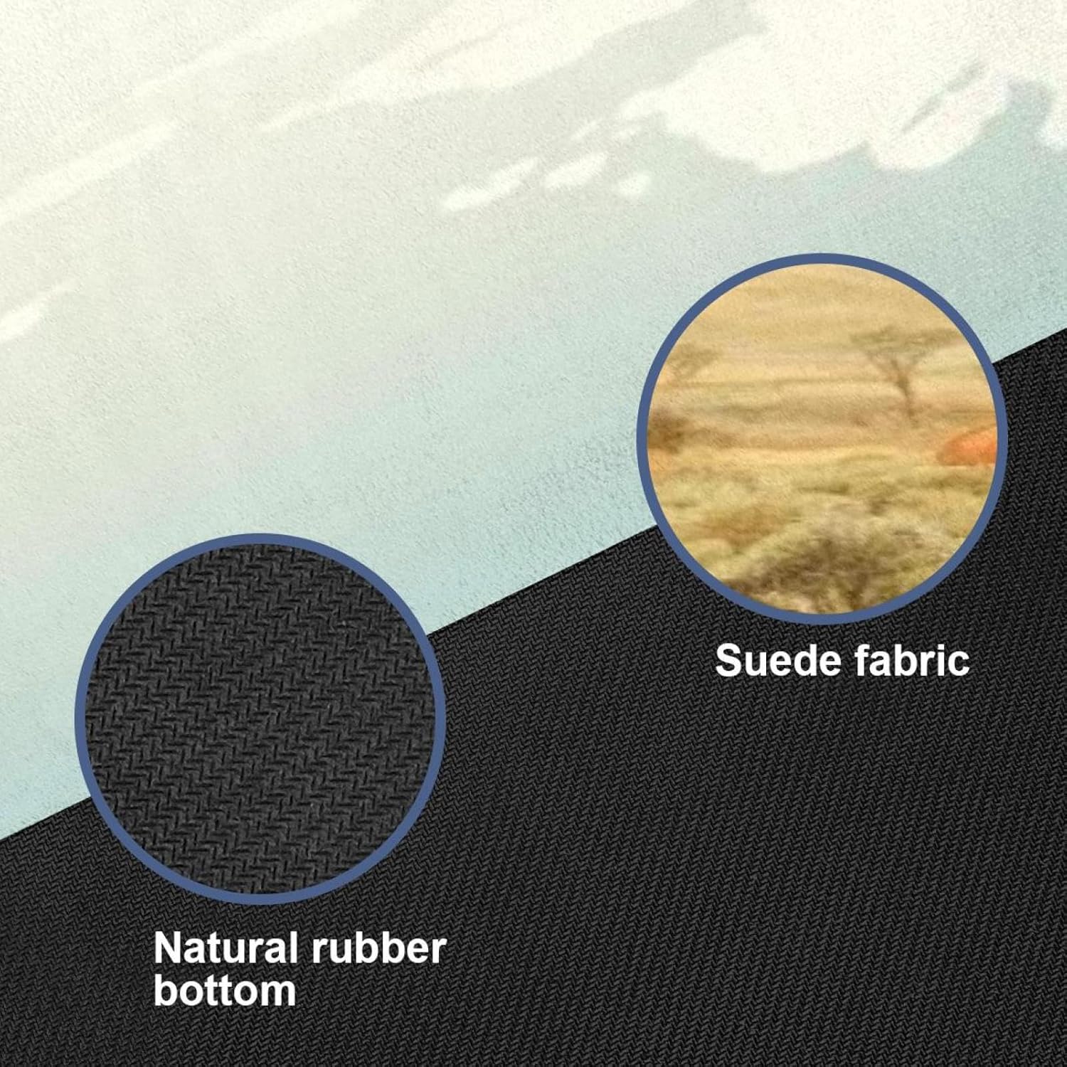 Yoga Towel, Kangaroo Pattern Non Slip Sweat Absorbent Hot Yoga Mat Towel for Hot Yoga, Pilates and Fitness - 72.8" x 26.8"