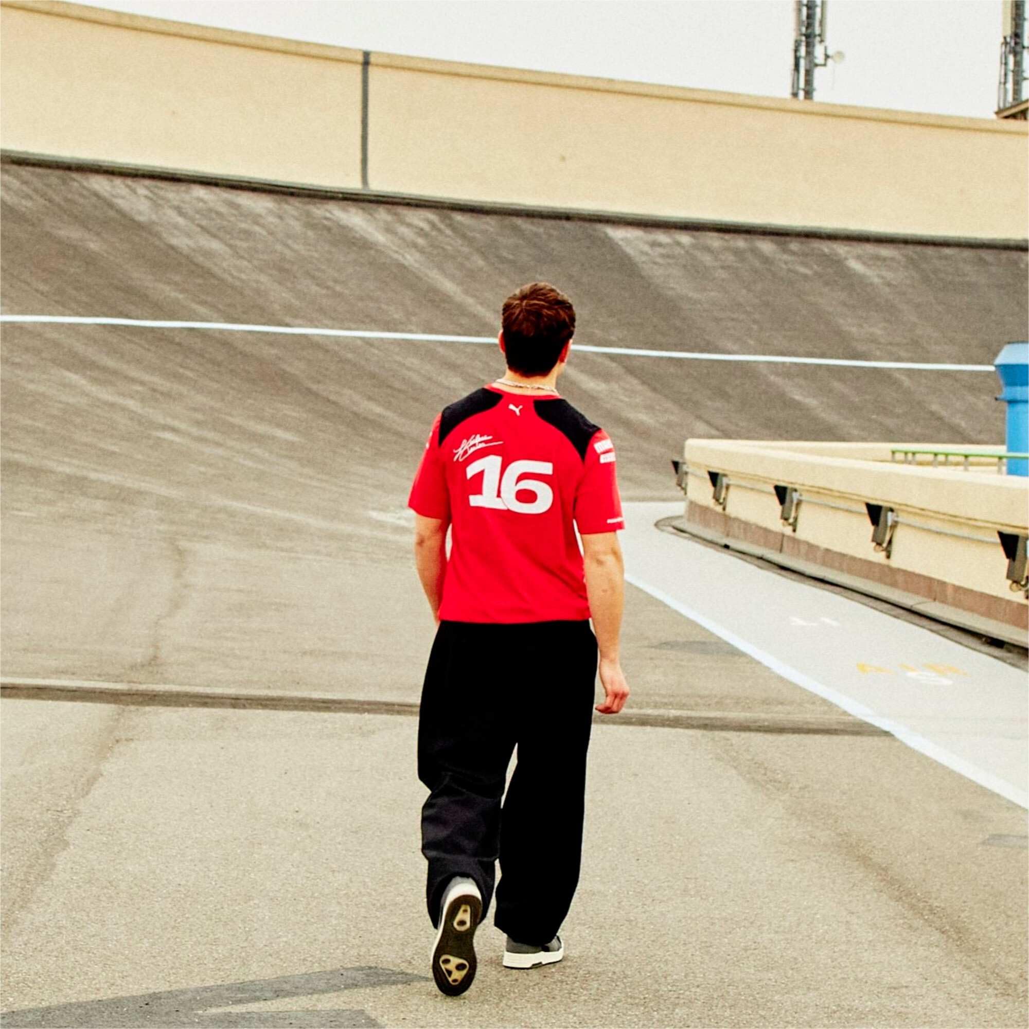 Puma Scuderia Ferrari - Camiseta del Equipo Charles Leclerc 2023 - Rojo - Hombre - Talla: XL