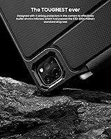 Vista 4 de tomtoc Funda para iPad Pro ultra desmontable para iPad Pro de 11 pulgadas de 4ª/3ª generación (M2 y M1), funda protectora con protectores de bolsa