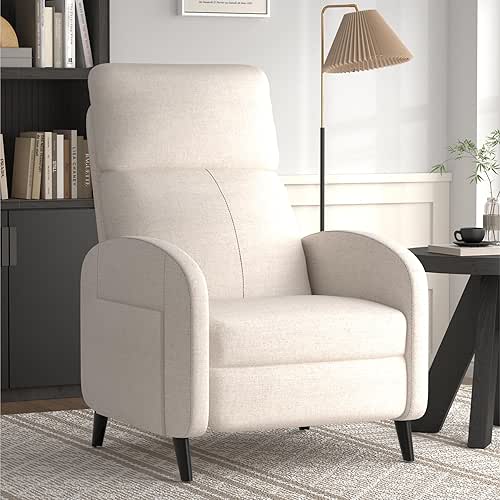 Softa Recliner Chair for Adults, Small Fabric Reclining Chair with