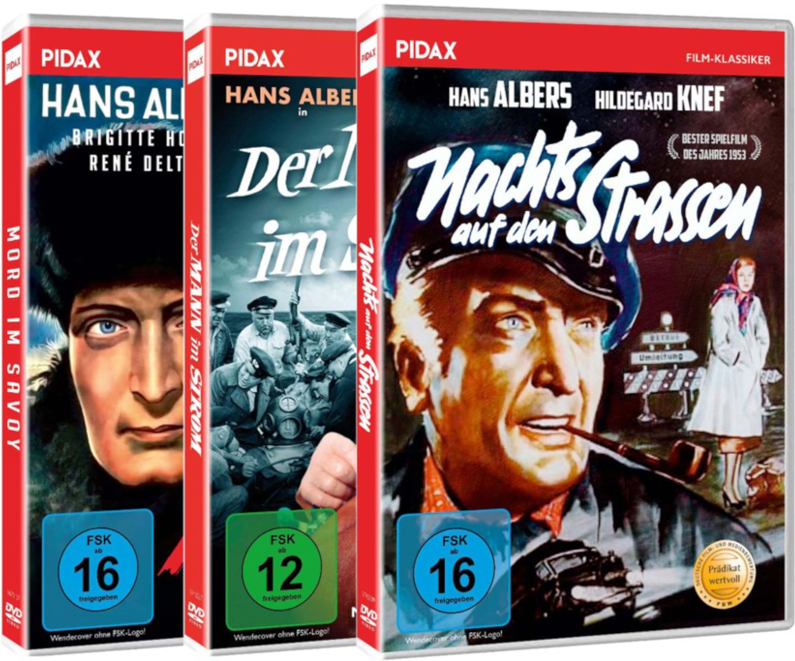 Hans Albers (FAN-Edition - 3 Meisterwerke) Nachts auf den Straßen + Mord im Savoy + Der Mann im Strom (Pidax Film Klassiker)