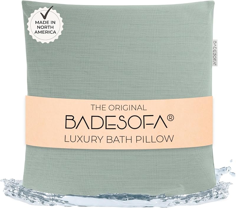 Almofada de banho BADESOFA M Verde, com apoio para costas e secagem rápida