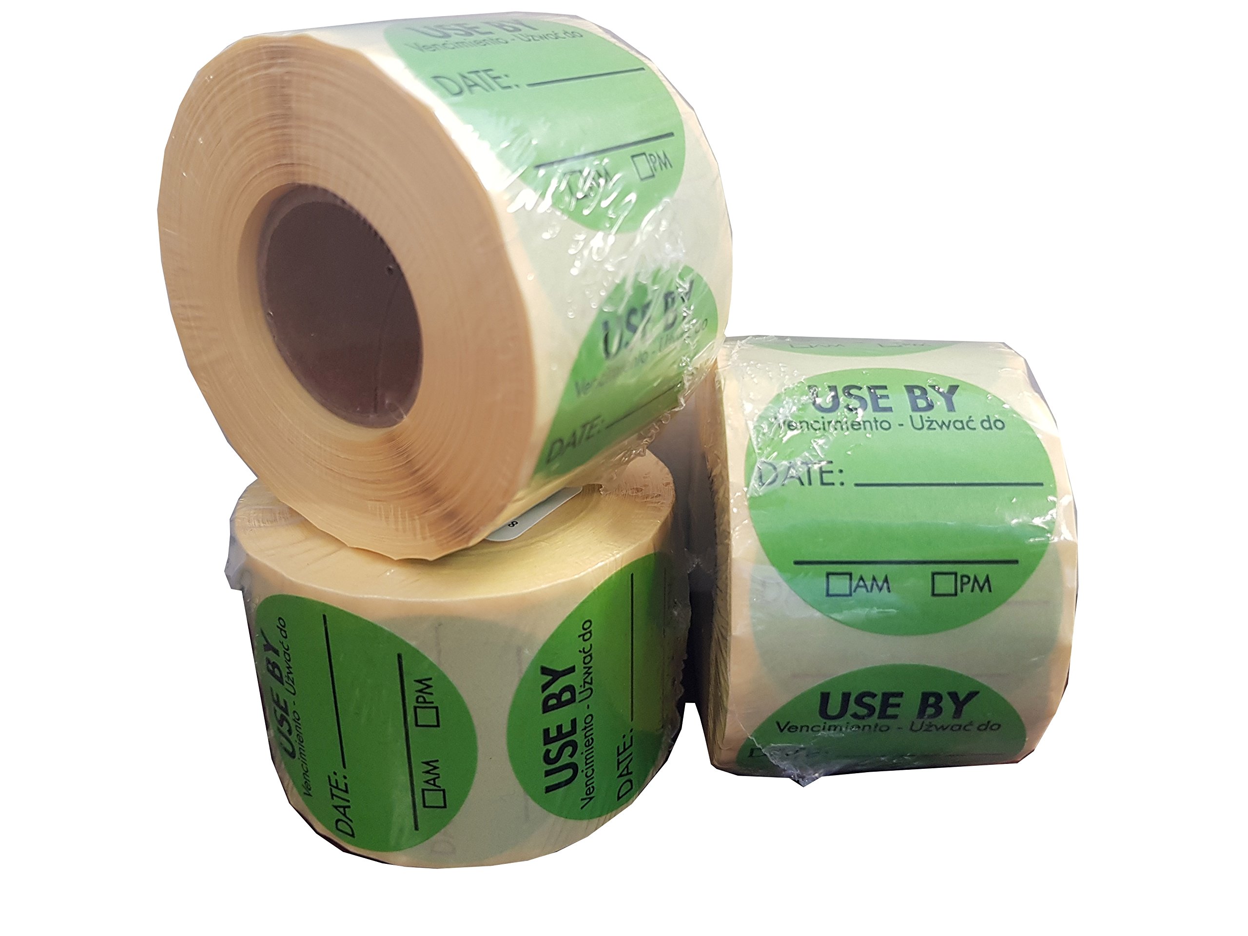 Use by, Food Rotation Label, Removable Adhesive, 38mm Dia, 1 roll of 500 81773R