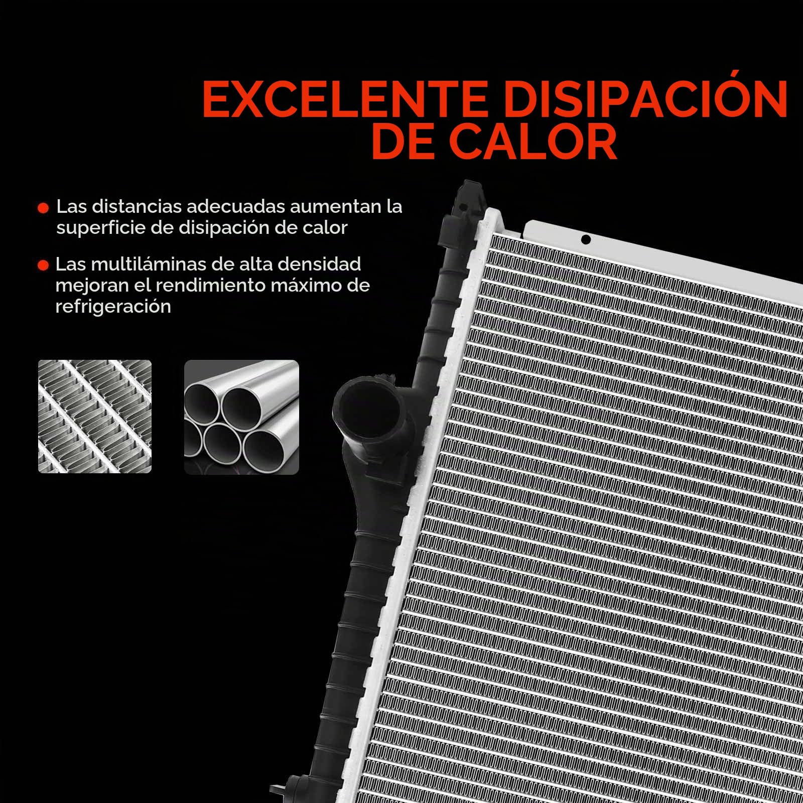 Frankberg Radiador enfriador de agua enfriador de motor transmisión | Compatible con: Z3 R.o.a.d.s.t.e.r E36, Serie 3 Touring E36, Serie 3 Compact E36, Serie 3 Convertible E36, Serie 3 E36