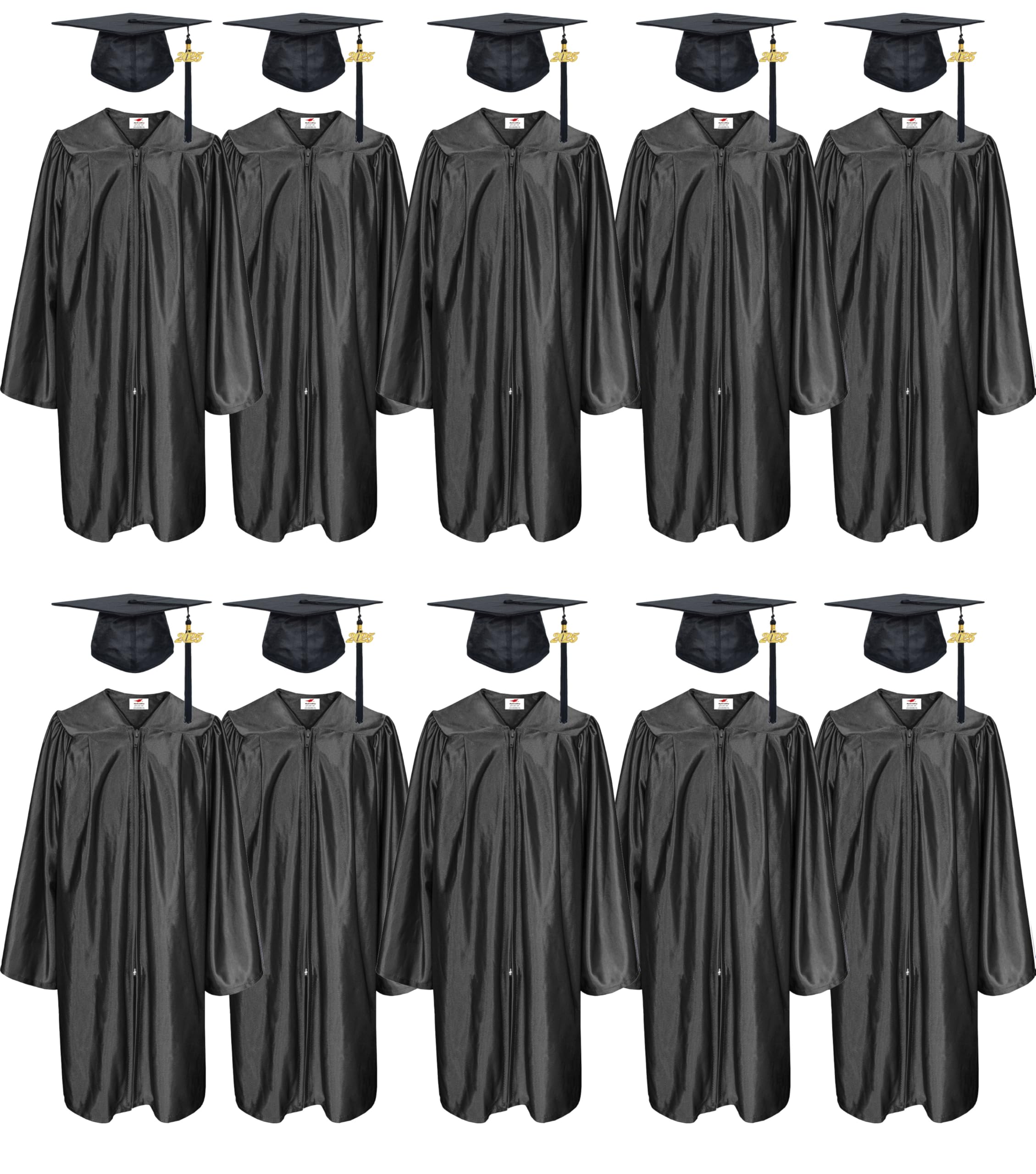 Snapklik.com : 10 Set Shiny Kindergarten & Preschool Graduation Gown ...