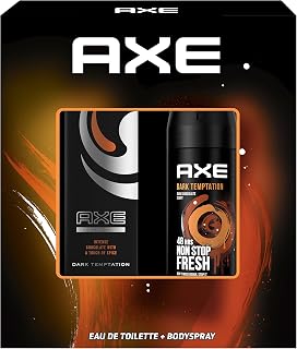Axe Neceser Hombre Caja de Regalo Dark Temptation Desodorante para Hombre BodySpray 150ml + Eau de Toilette 50ml