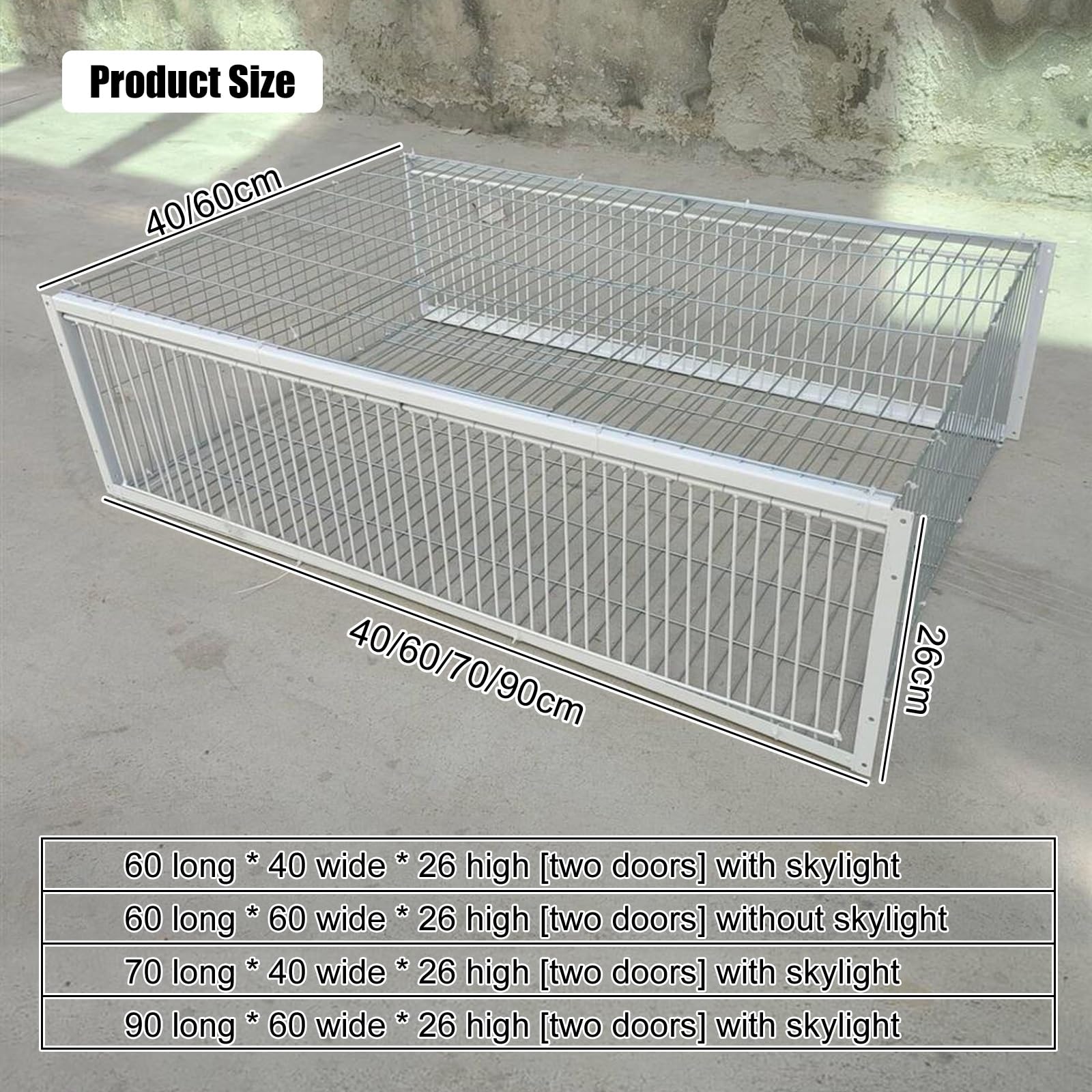 Jaula De Pájaros Trampa, Jaula Trampa pajaros o Jaula Trampa Palomas, Jaulas para Pájaros con Entrada Unidireccional, con Diseño A Prueba De Escape, para Gorriones, Palomas Y Aves (Size : 70x4