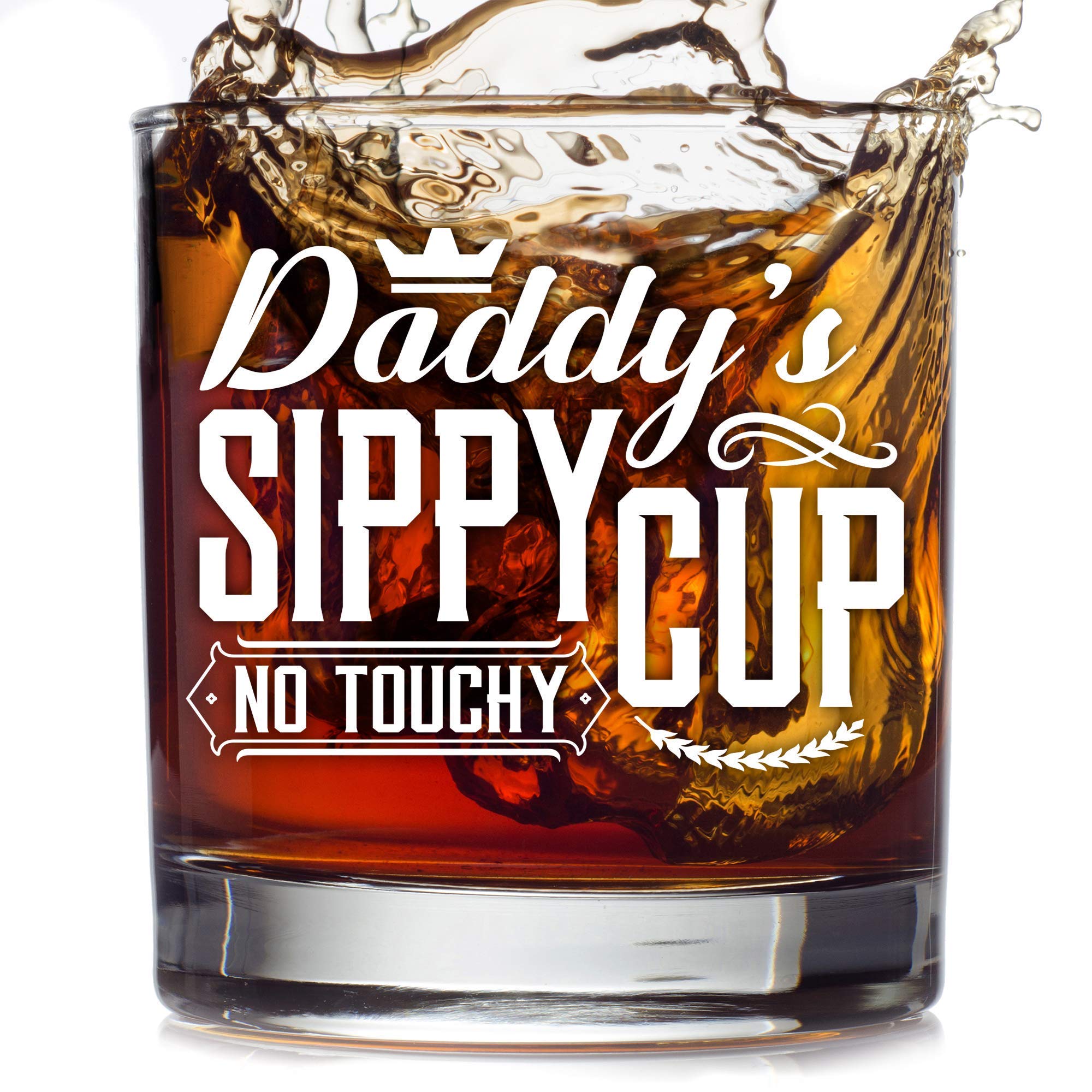 Buy Funny Whiskey Glasses Gift Perfect Dad Bourbon Glass Whisky