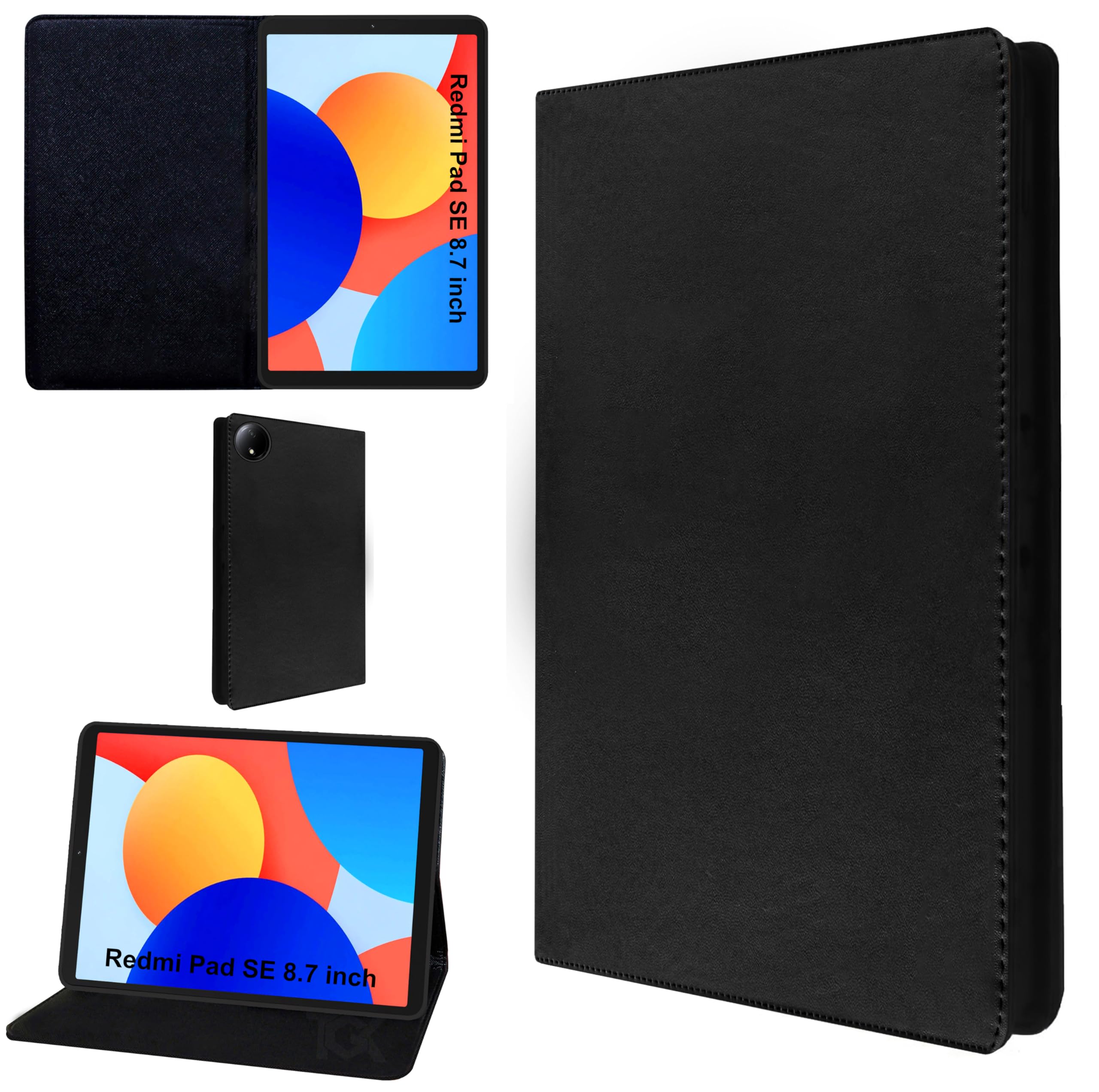 TGK Flip Case Cover for Redmi Pad SE 8.7 inch Tablet (Black TGK Flip Case Cover for Redmi Pad SE 8.7 inch Tablet (Black