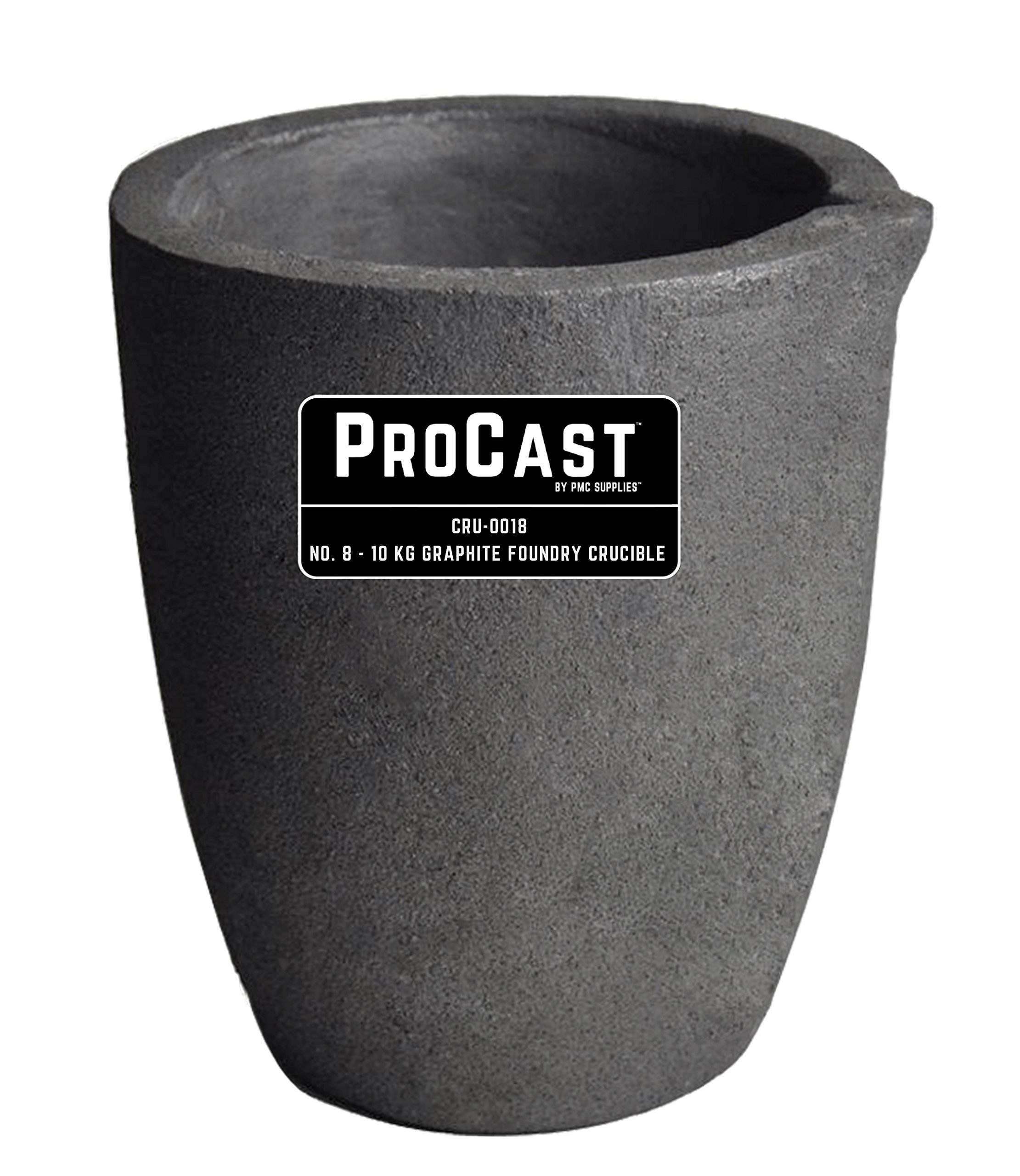 8 10KG Foundry Clay Graphite Crucibles Cup Furnace Torch Melting Casting Refining Gold Silver Copper Brass Aluminum