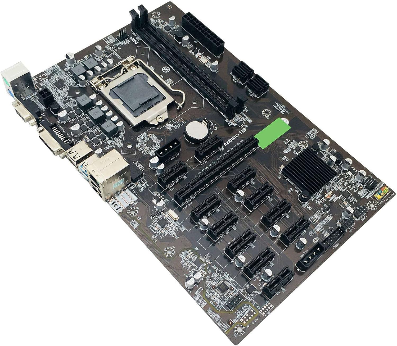 Azwamkue BTC B250マイニングマザーボード、12 GPU LGA1151 +G4400 CPU+DDR4 4G 266 -  FIRAWASPORT.COM