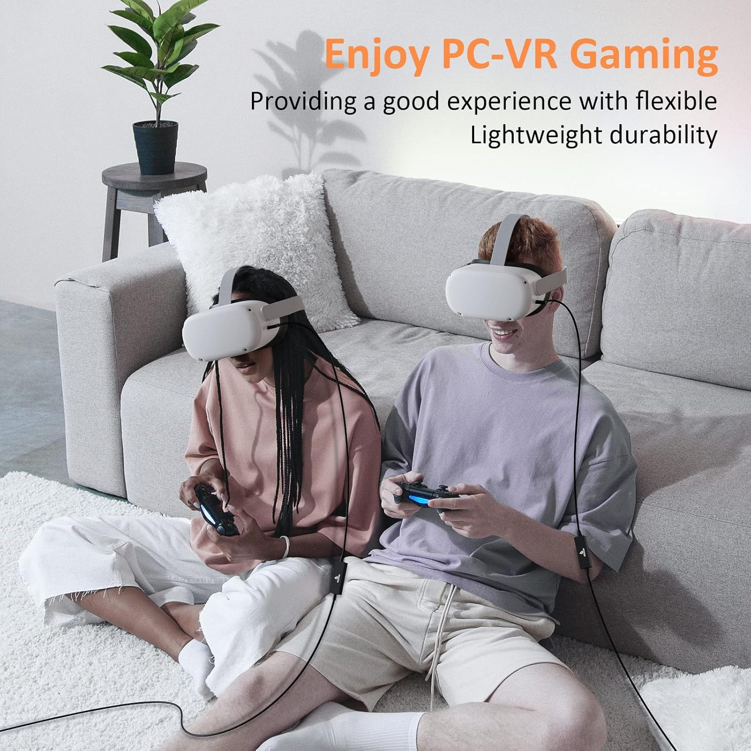 NexiGo Enhanced 16FT Link Cable with Signal Amplifier, USB 3.2 Gen1 Type C to A, Fast Charging & High-Speed Data Transfer (up to 5Gbps), Compatible with Oculus Quest 1 and 2 Headset to Gaming PC : Video Games