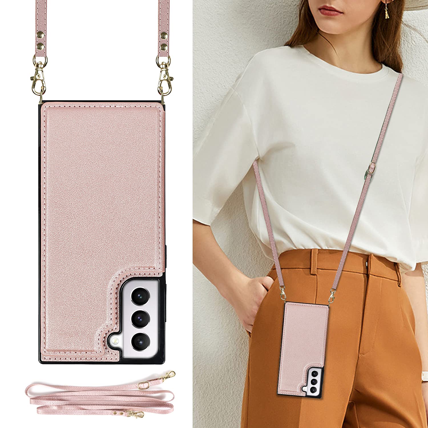 Amazon.co.jp: Galaxy S22 5G SCG13 / SC-51C 対応 ギャラクシーs22 スマホ ケース 肩掛け 首かけ  斜めがけ ショルダー ケース 縄掛け galaxy s22 スマホ 手帳型 ケース ギャラクシー s22 ケース Galaxy S22 5G ケース  手帳型 ...