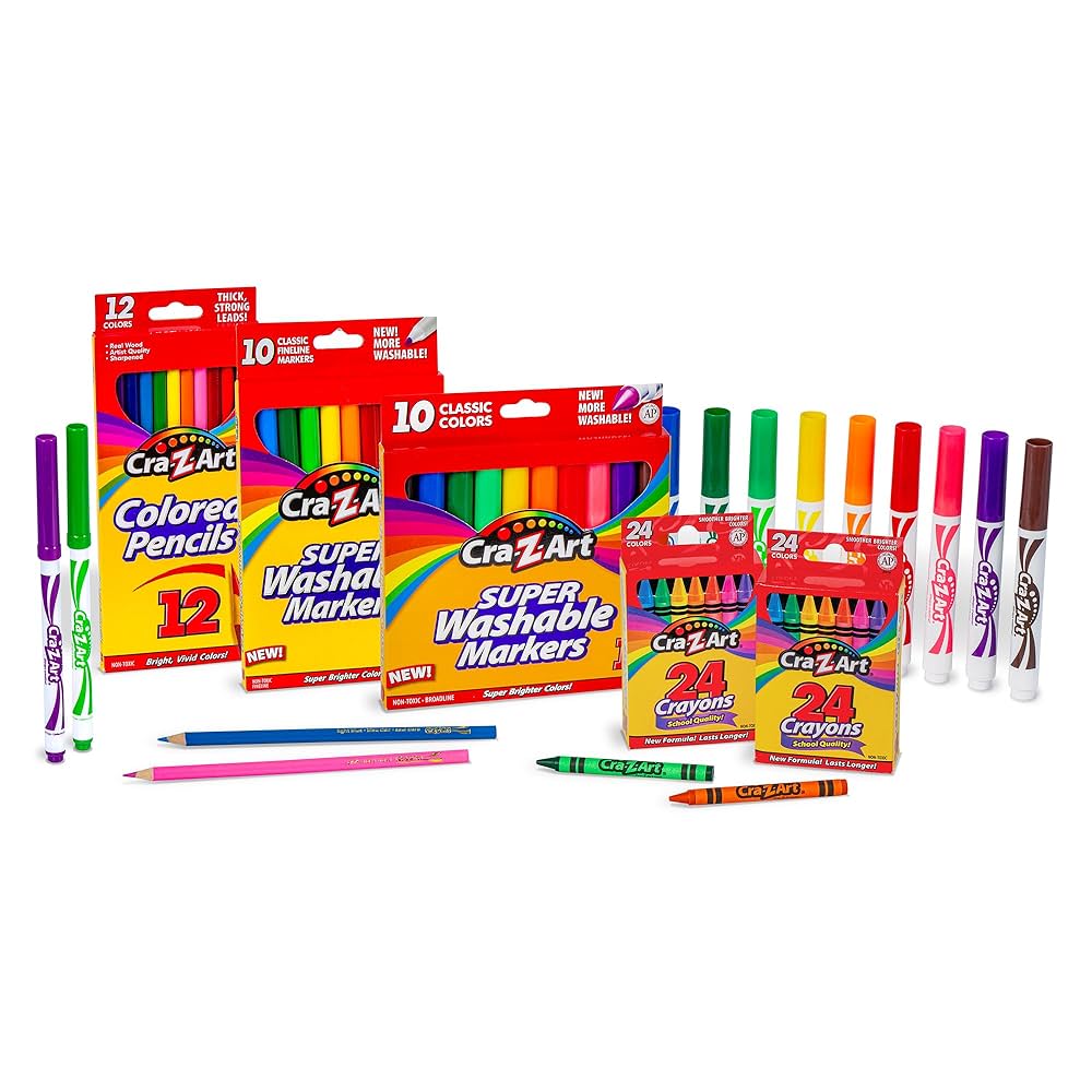 Amazon.co.jp: Cra-Z-Artマーカー、クレヨン、色鉛筆新学期