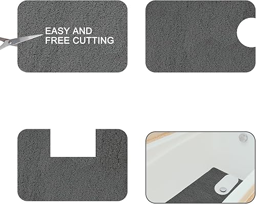 Miniatura 5 de Tapete antideslizante de PVC para bañera, tapete de baño cómodo para regadera, tapete de ducha para áreas húmedas, de secado rápido, suave,
