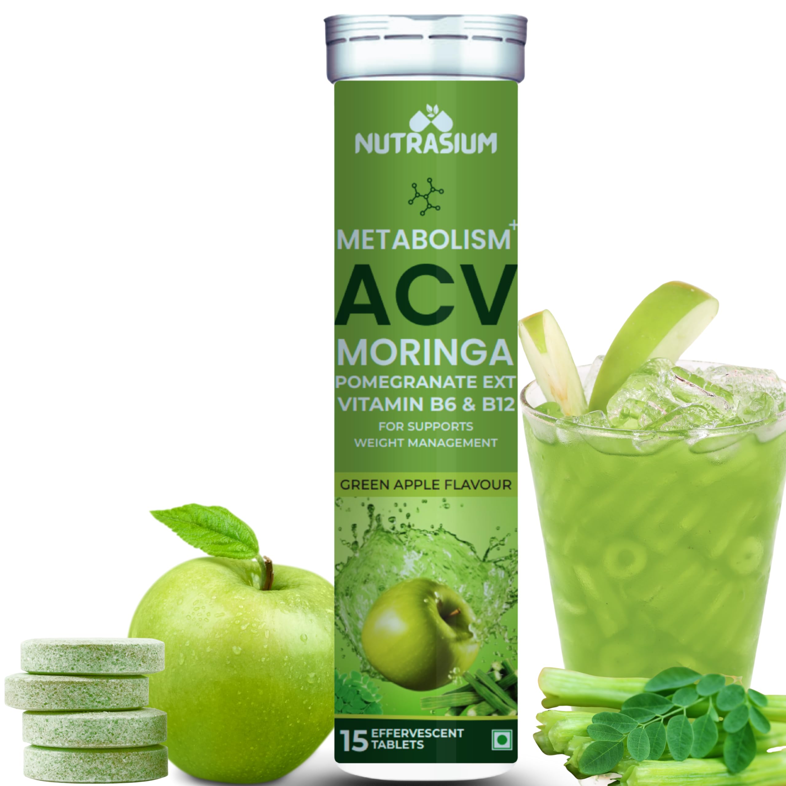 ACV Moringa Metabolism Plus | For Supports Weight Loss, Control Cravings, Convert Fat Into Energy, Boost Energy & Immunity (1)