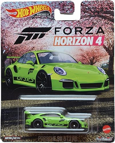 Miniatura 1 de Hot Wheels Porsche 911 GT3 RS, [Verde] Forza-Horizon 4