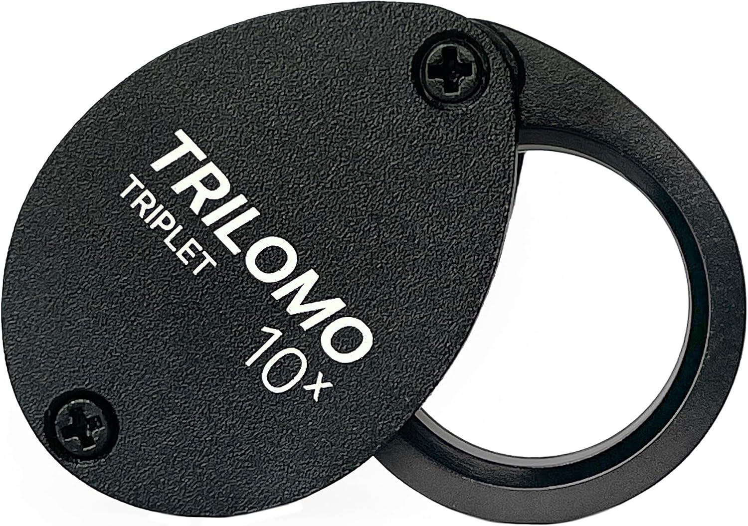 10x Triplet Loupe Magnifier - Jewelers Loupe 21mm Optical Glass with Anti-Reflection Coating for a Bright, Clear and Color Correct View. Foldable Lope for Gems, Jewelry, Coins and Trichomes