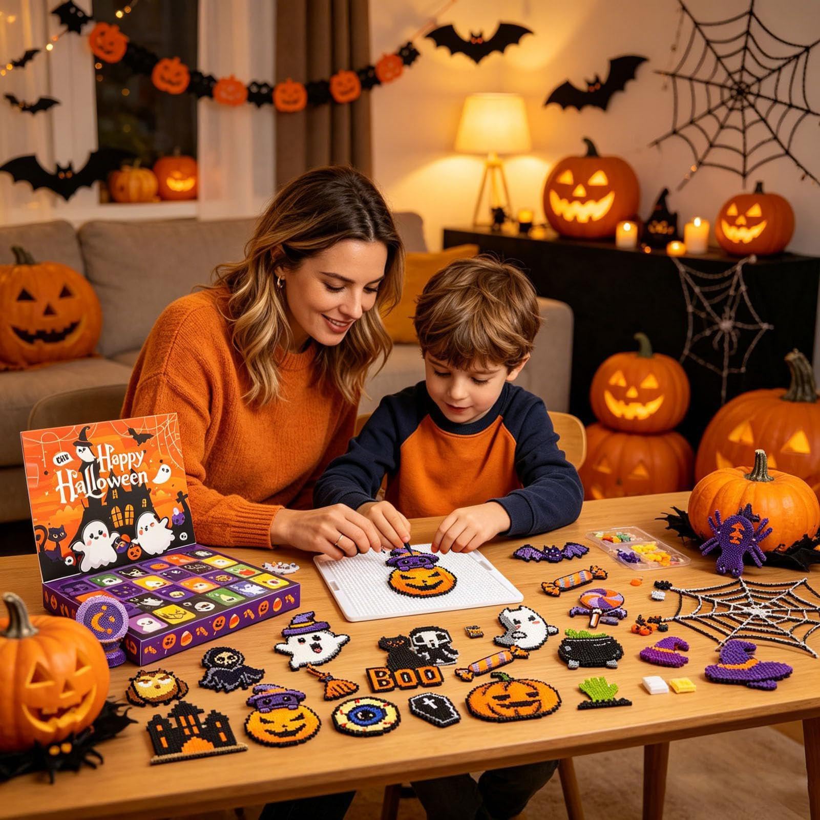 Halloween-Adventskalender 24-Tage Kürbis Grusel Bastelspaß