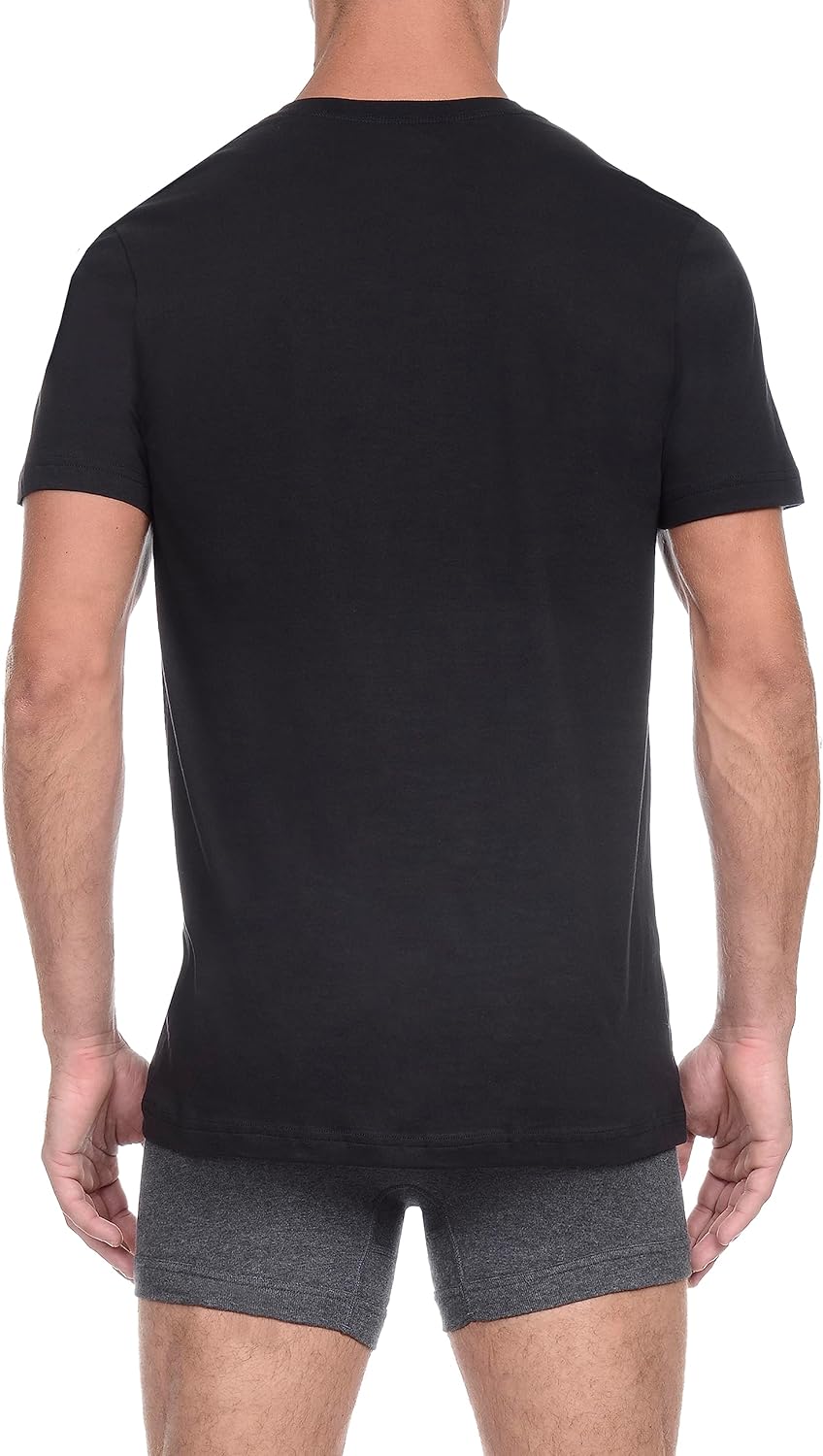 2(X) IST Mens Essential Cotton V-Neck T-Shirt 3-Pack - Image 3