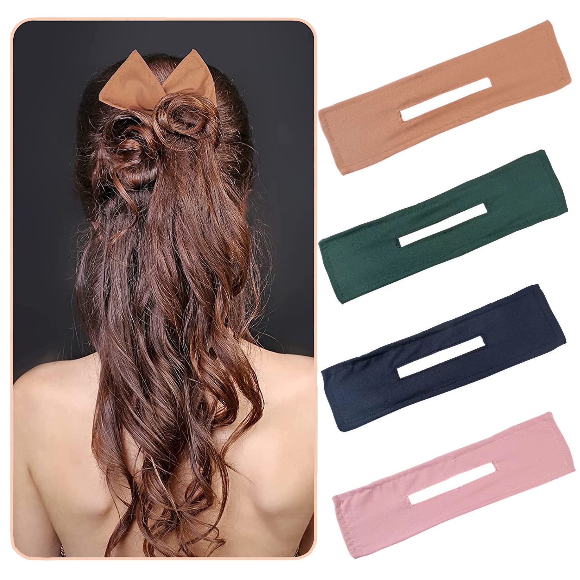 2 Stück Strass-Schleife Haarknotenmacher – Elegante Lockenwickler Für Französischen Dutt, Für Frauen & Mädchen