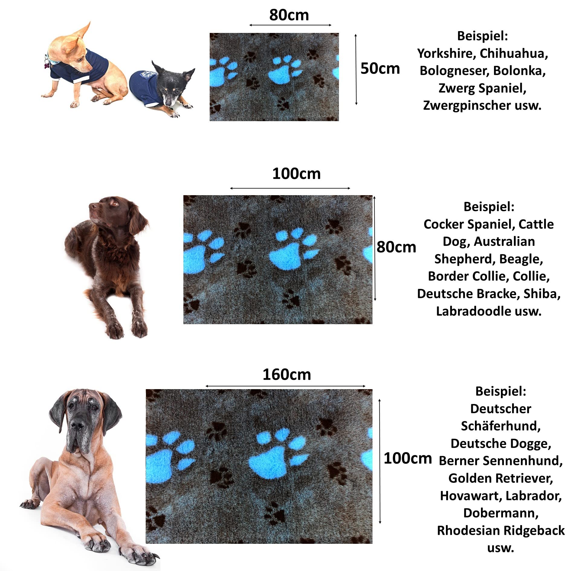 Elropet Hundedecke Premium 30mm - Original Vet Bed Rutschfest Für Kleine & Große Hunde