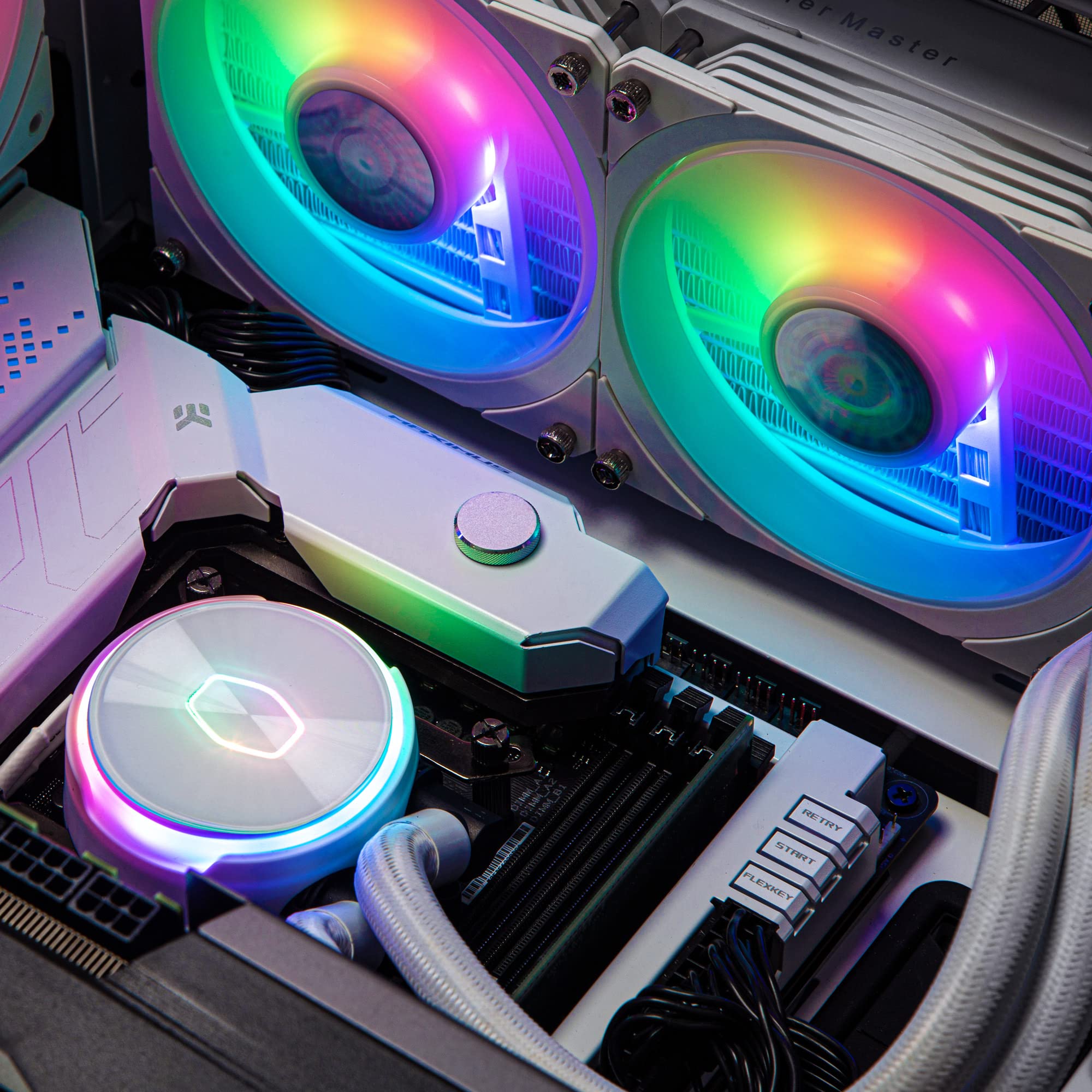 Amazon | CoolerMaster MasterLiquid PL240 Flux White Edition [ MLY