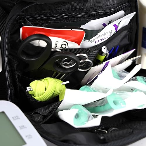 Vista 34 de Lightning X - Mochila médica TacMed para primeros auxilios para trauma, kit EMT MB45-SKF con suministros de emergencia profesionales de primeros