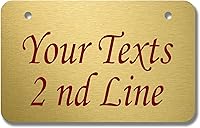 Vista 20 de placa frontal personalizable para matrícula/tocador, fabricada en Estados Unidos., Aluminio