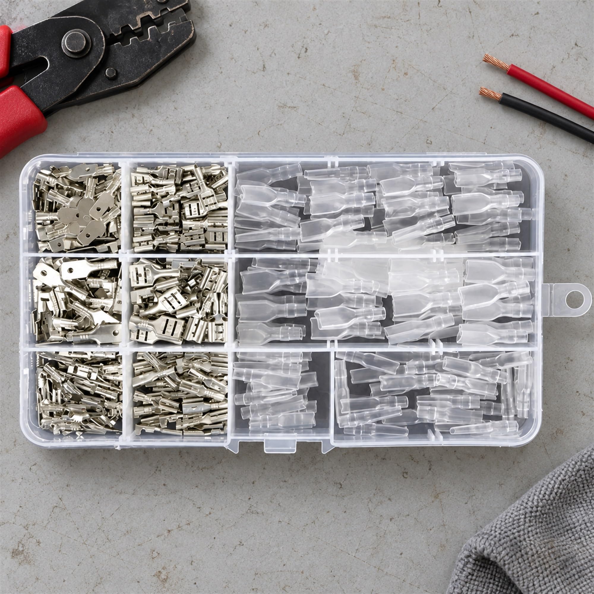 Crimp Terminal Assortment for Electrical Wire Connections, Mating Terminal Styles for Wiring Repairs and Assembly
