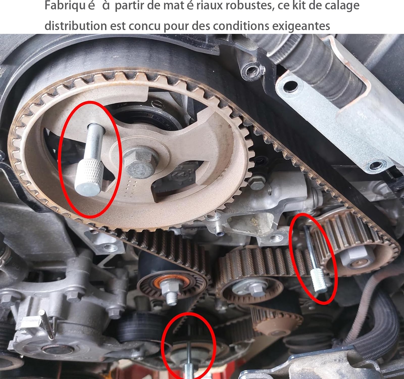 Pige PMH Renault Peugeot Kit Calage Distribution Renault 1.5 DCI, Peugeot 1.4/1.6 HDI - Piges Vilebrequin Et Arbre à Cames Pige 1.5 Dci K9k