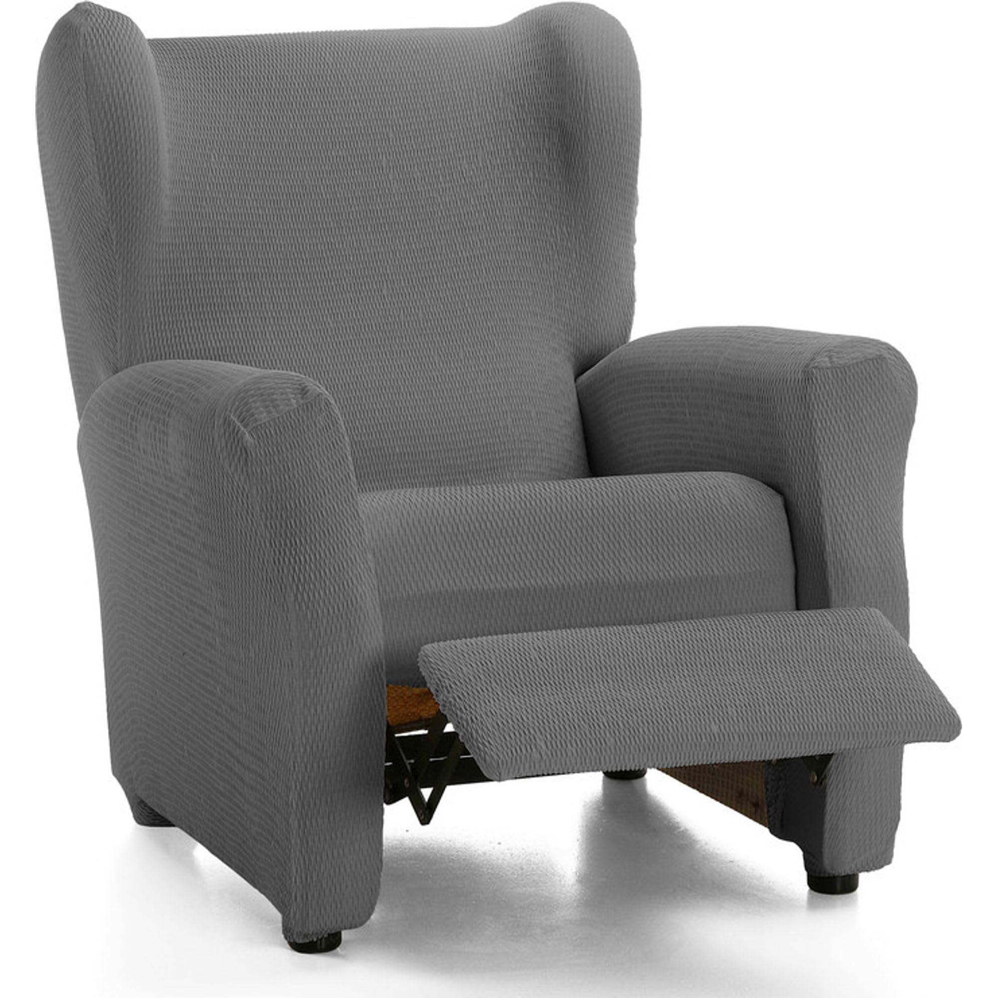 Funda para Sillón Relax Elástica y Extrasuave Color Gris - Funda para Sillón Relax Ajustable 100% Made in Spain
