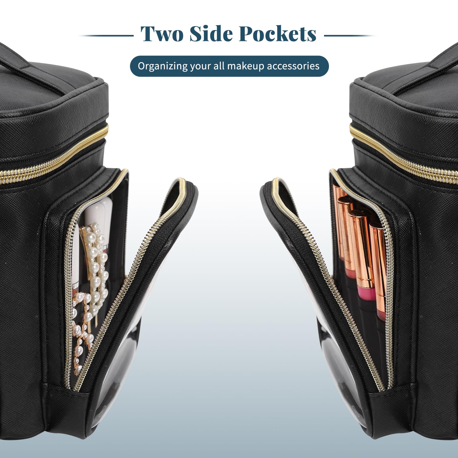 Grande Trousse de Maquillage, Trousse de Maquillage Portable de Voyage