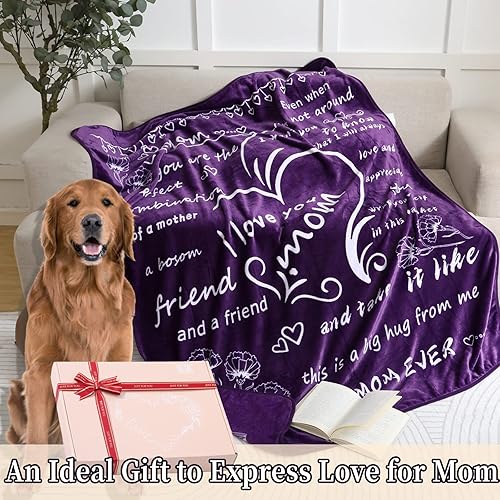 Miniatura 2 de Regalos para mamá, regalo único de cumpleaños para mamá de hija e hijo, manta para mamá, regalos para la mejor mamá del mundo, manta de regalos para