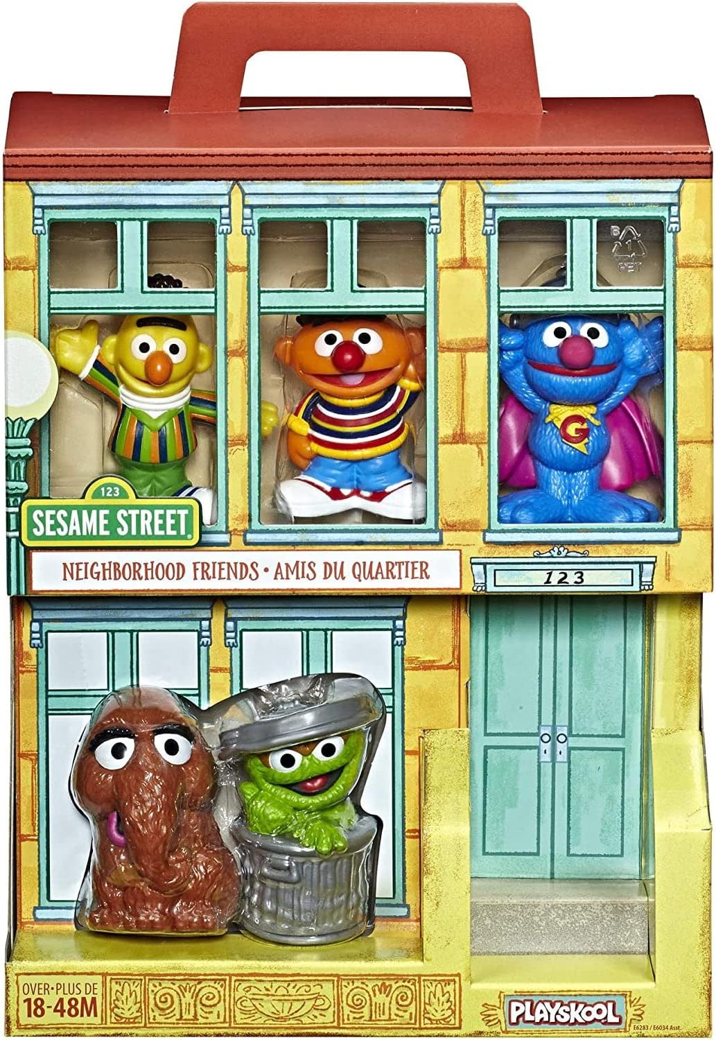 Sesame Street Neighborhood Friends Includes 5 Figures, 3-inches, Classic Collectibles Pack for Toddlers, Great Toy for Kids 18 Months and Up