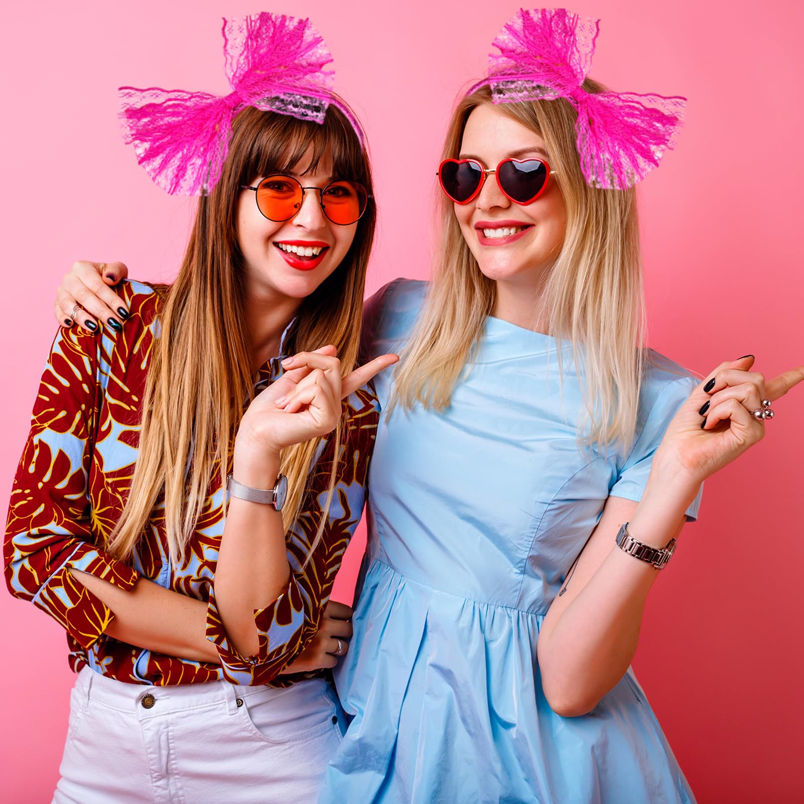 VOCOSTE Fascia Per Capelli Con Fiocco – Accessorio Moda Ragazza Rosa Chiaro
