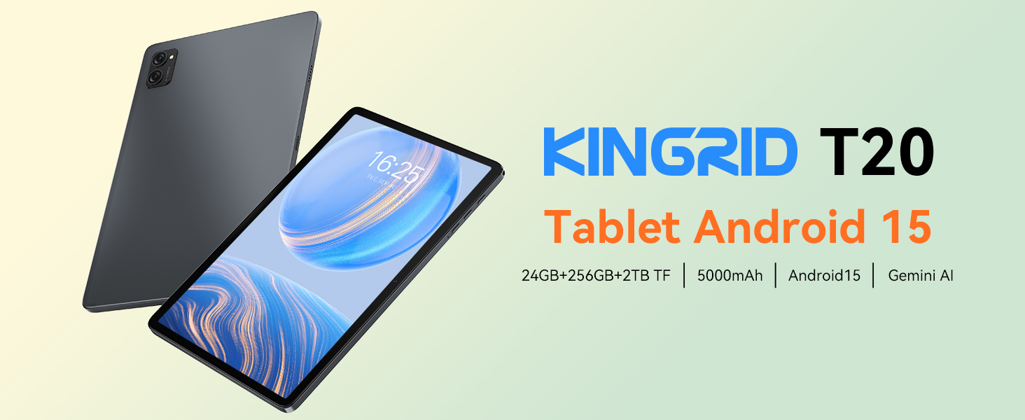 Amazon.com : KINGRID Tablet 10 inch,Android 15 Tablet–Gemini AI