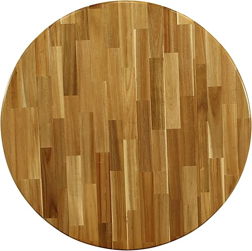 Miniatura 32 de East West Furniture DMT-ABK-TP Dublin - Mesa de comedor redonda de madera con base de gota y pedestal, 42 x 42 pulgadas, color negro cepillado