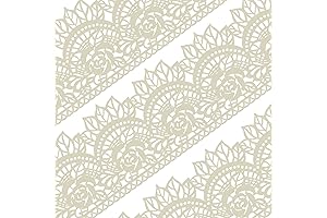 Edible Cake Lace Rose Scallop in Ivory White: Aesthetically Enhance Your Culinary Masterpieces