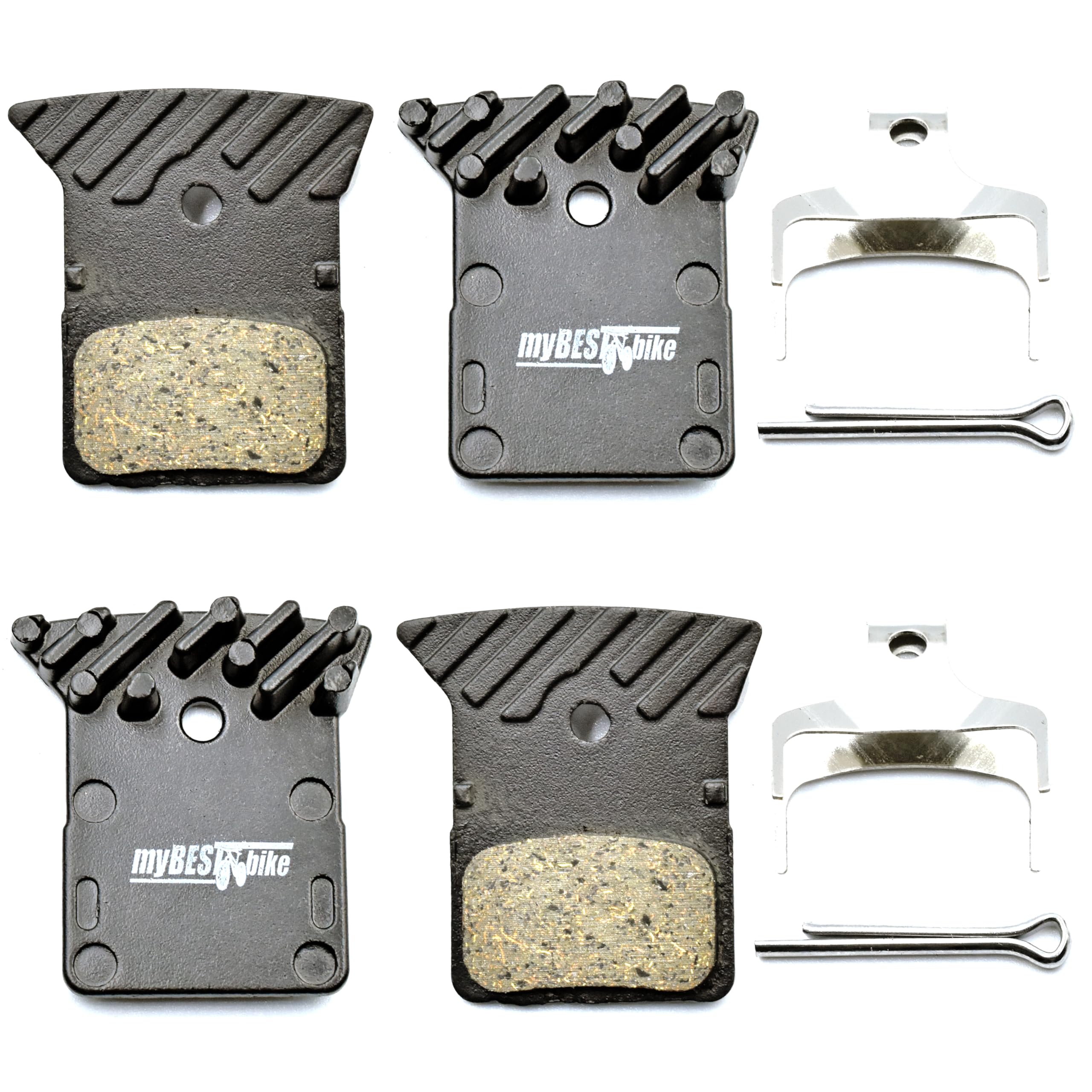 Plaquettes de Frein avec Ailettes de Refroidissement pour Vélo, Plaquettes de Frein à Disque pour SHIMANO 105, GRX, SLX M7100, XTR M9100, DEORE XT M8100, DURA-ACE, ULTEGRA, TIAGRA, METREA