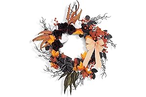 Ethereal Ghost Wreath: Spookify Your Halloween with an Enchanting White Halo